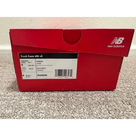 New Balance Fresh Foam 680v8 Womens Size 9 Black Running Walking Shoes Sneakers - Picture 3 of 13